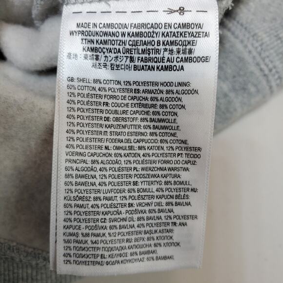 Vans Hoodie Sweatshirt Mens Small Pullover Versa Gray Black Checkerboard Skate - Picture 10 of 12